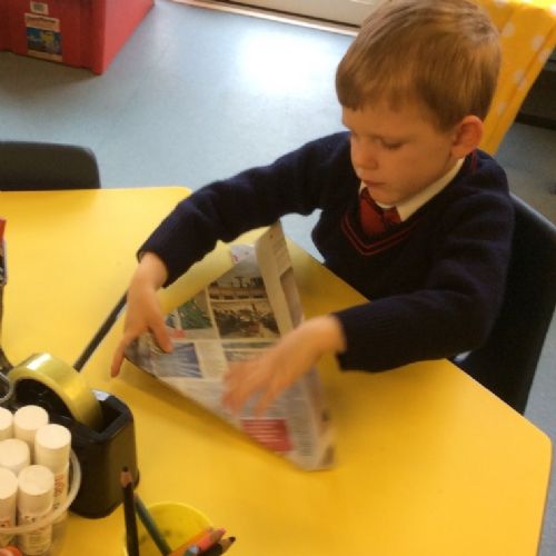 Author visit - Making hats